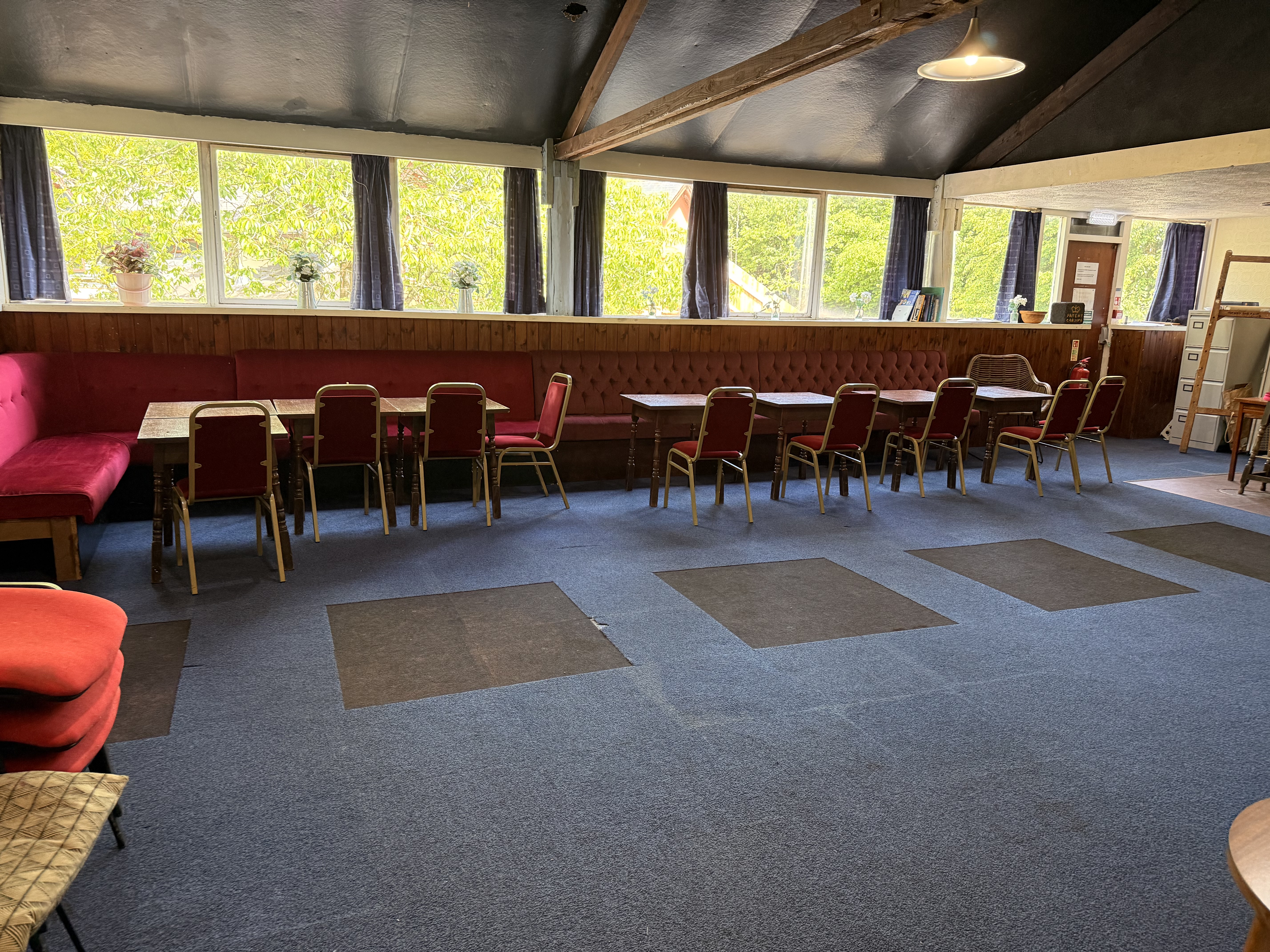 The lounge seating area